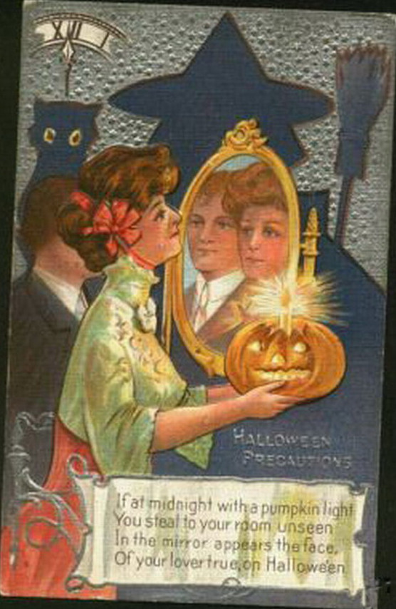Vintage Halloween card no. 393, Early 1900s — vintage postcard