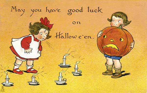 Vintage Halloween card no. 337, Early 1900s — vintage postcard