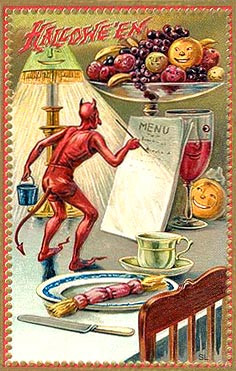 Vintage Halloween card no. 361, Early 1900s — vintage postcard