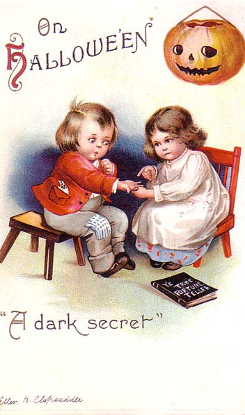 Vintage Halloween card no. 336, Early 1900s — vintage postcard