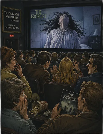 Original caricature poster — The Exorcist
