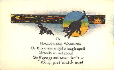 Vintage Halloween card no. 317