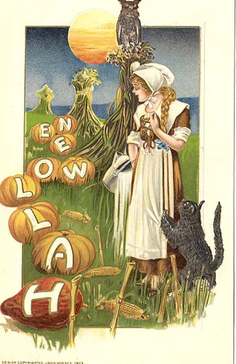 Vintage Halloween card no. 309