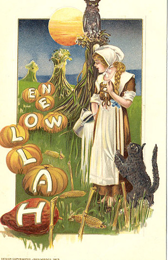 Vintage Halloween card no. 309, Early 1900s — vintage postcard