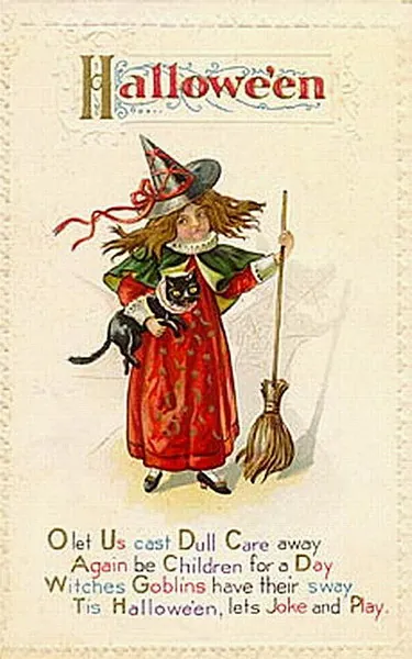 Vintage Halloween card no. 267