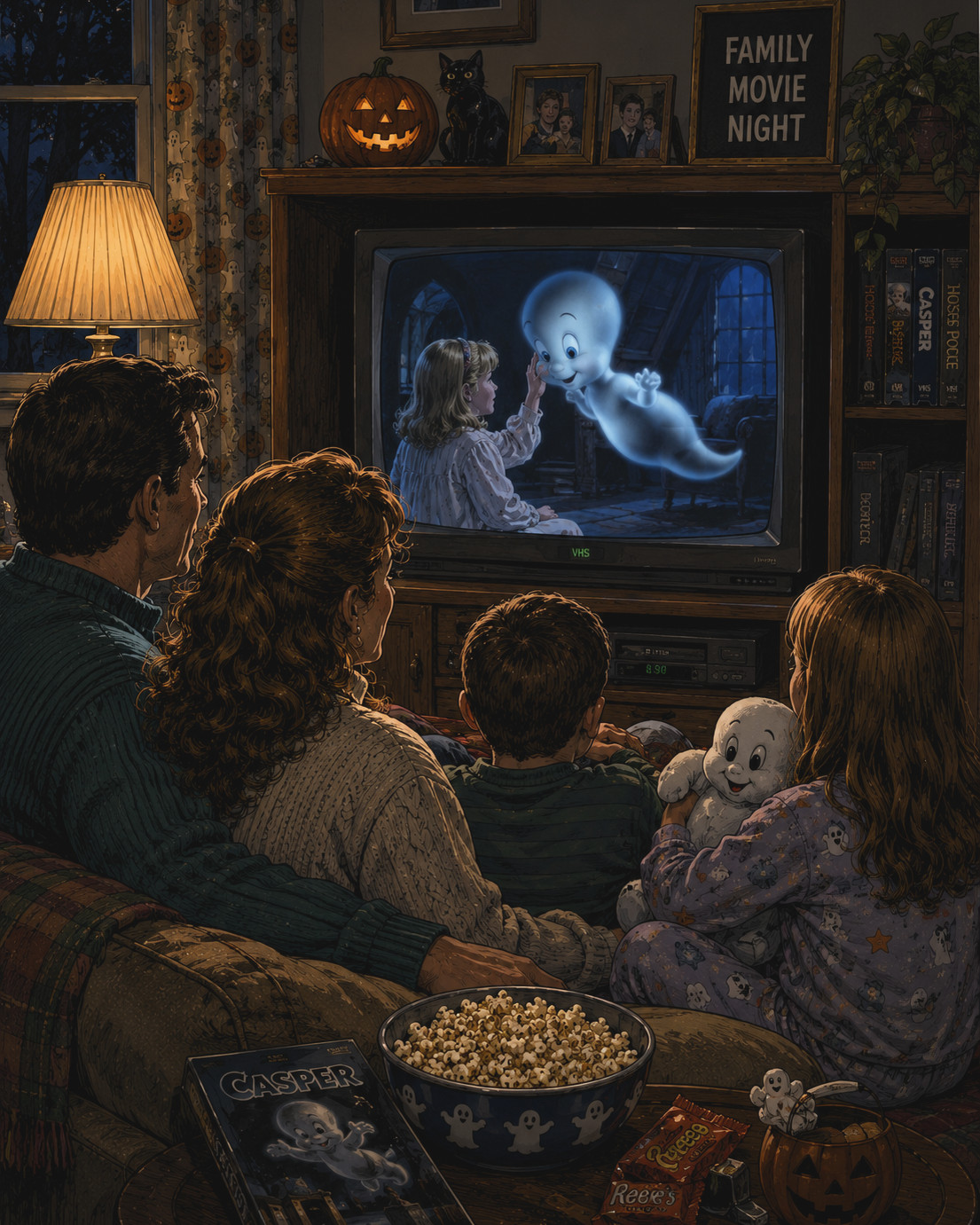 Original caricature poster — Casper's Halloween Special — vintage poster