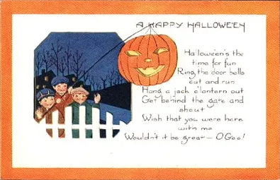 Vintage Halloween card no. 320