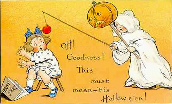 Vintage Halloween card no. 290, Early 1900s — vintage postcard
