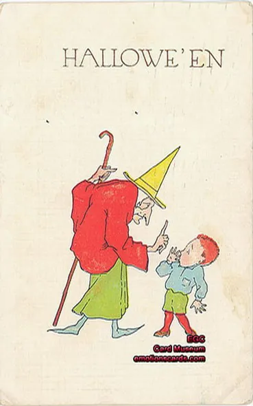 Vintage Halloween card no. 257