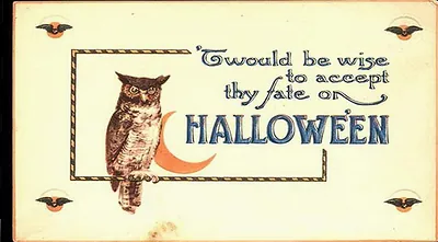 Vintage Halloween card no. 172