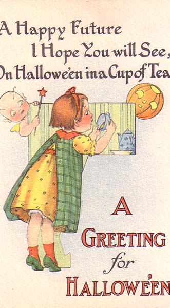 Vintage Halloween card no. 345, Early 1900s — vintage postcard
