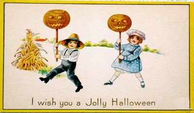 Vintage Halloween card no. 409