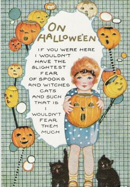 Vintage Halloween card no. 306, Early 1900s — vintage postcard