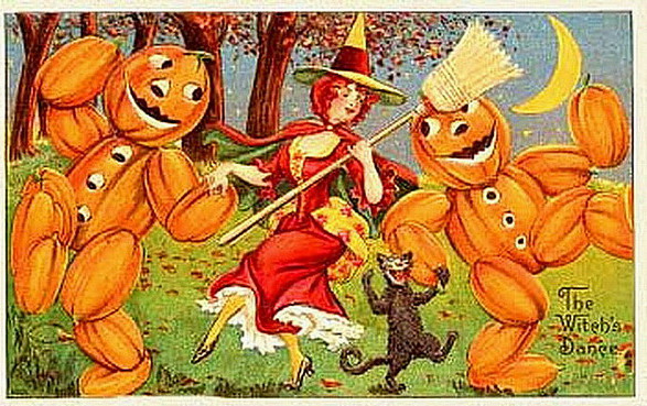 Vintage Halloween card no. 251, Early 1900s — vintage postcard