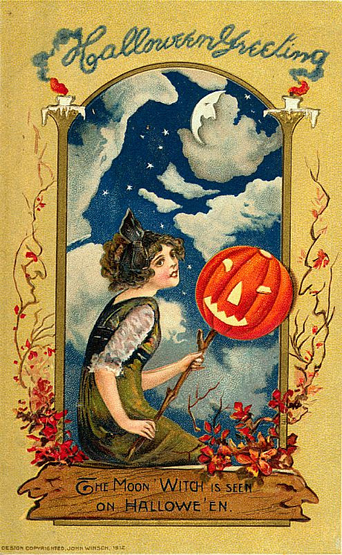 Vintage Halloween card no. 149, Early 1900s — vintage postcard