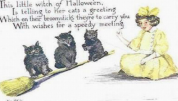 Vintage Halloween card no. 294, Early 1900s — vintage postcard