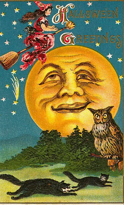 Vintage Halloween card no. 150