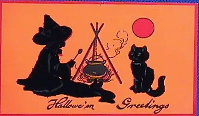 Vintage Halloween card no. 173
