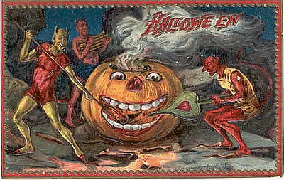 Vintage Halloween card no. 287