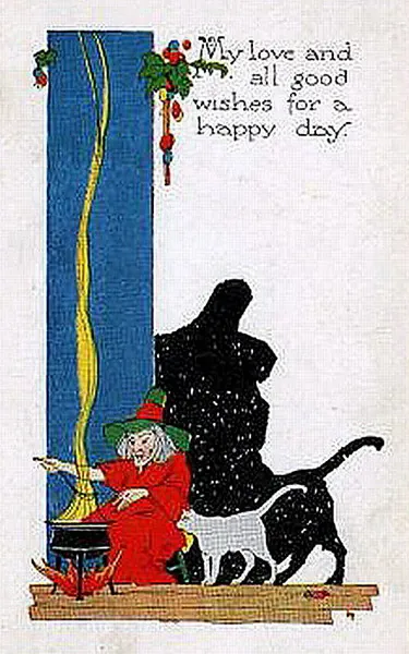 Vintage Halloween card no. 283