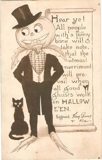 Vintage Halloween card no. 325
