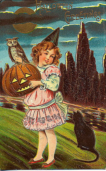 Vintage Halloween card no. 272, Early 1900s — vintage postcard