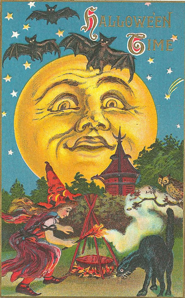 Vintage Halloween card no. 110, Early 1900s — vintage postcard