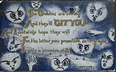 Vintage Halloween card no. 245