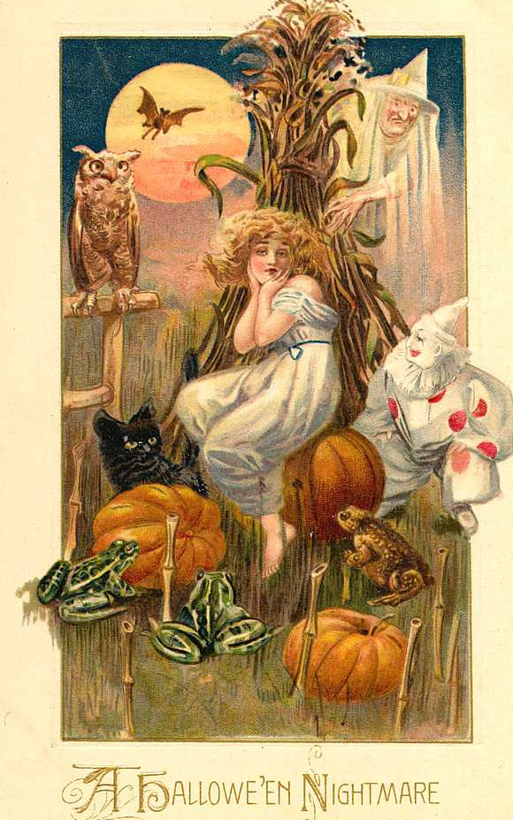 Vintage Halloween card no. 118, Early 1900s — vintage postcard