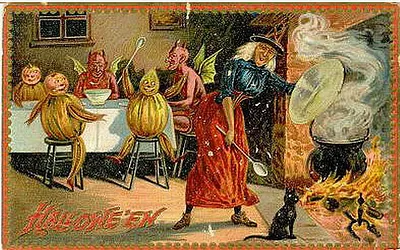 Vintage Halloween card no. 254