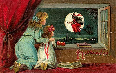 Vintage Halloween card no. 155