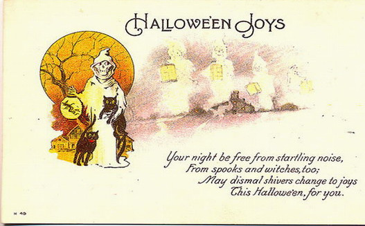 Vintage Halloween card no. 193, Early 1900s — vintage postcard