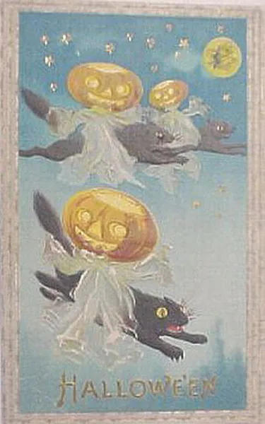 Vintage Halloween card no. 282