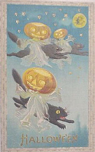 Vintage Halloween card no. 282, Early 1900s — vintage postcard