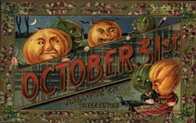 Vintage Halloween card no. 358