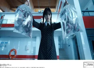 Jenna Ortega as Wednesday Addams, 2022