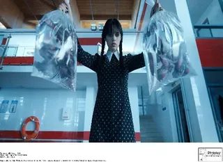 Jenna Ortega as Wednesday Addams, 2022, 2022 — historic image