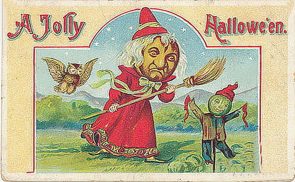 Vintage Halloween card no. 228, Early 1900s — vintage postcard