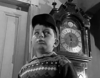 The Beaver, spooked, in “The Haunted House” — Leave It to Beaver, aired March 5, 1959