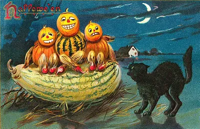 Vintage Halloween card no. 91