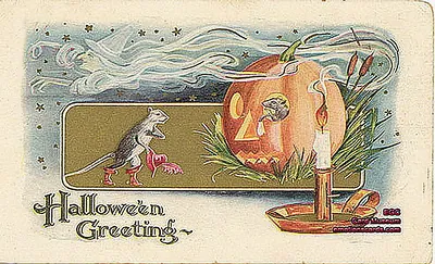 Vintage Halloween card no. 229