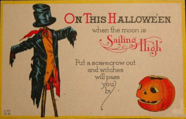 Vintage Halloween card no. 403, Early 1900s — vintage postcard