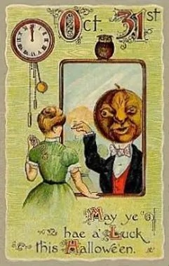 Vintage Halloween card no. 125