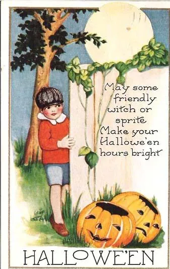 Vintage Halloween card no. 326