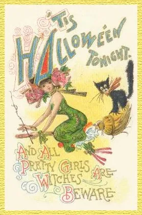 Vintage Halloween card no. 96