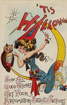 Vintage Halloween card no. 97, Early 1900s — vintage postcard