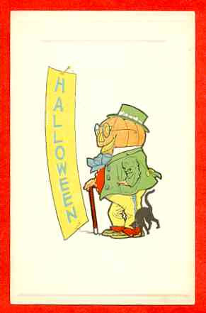Vintage Halloween card no. 347, Early 1900s — vintage postcard