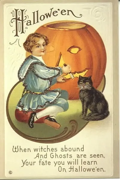 Vintage Halloween card no. 331