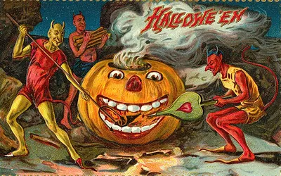 Vintage Halloween card no. 93