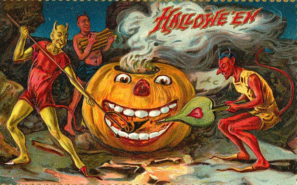 Vintage Halloween card no. 93, Early 1900s — vintage postcard